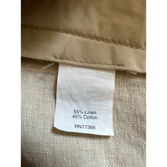 J Crew Linen Cotton Blend Club Short Almond W-32 Rise-11 Inseam 11 - Picture 5 of 5